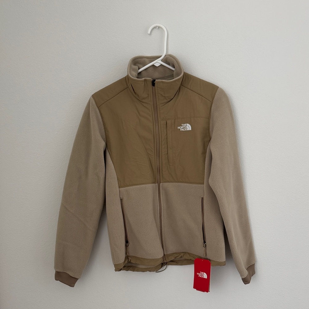 The North Face Beige and Brown Fleece Jacket